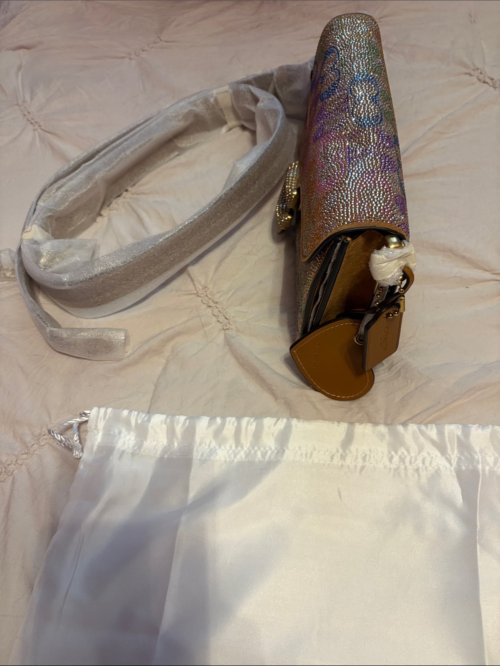 Tabby Shoulder Bag 26 In Crystal Signature - Picture 6 of 15